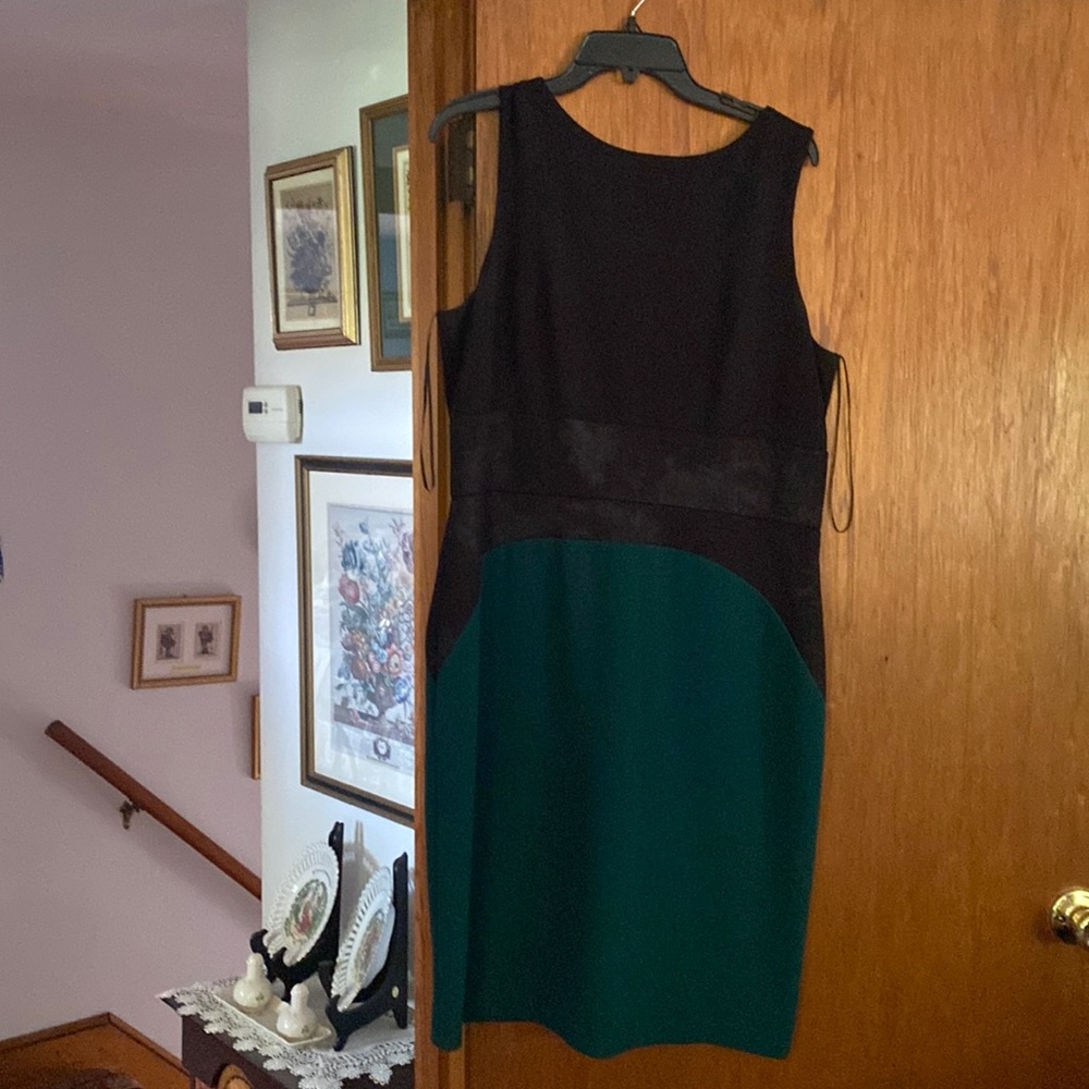 Black and Green Dress